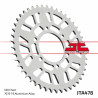Couronne JT SPROCKETS aluminium ultra-light 478 - 520 - 1096571001