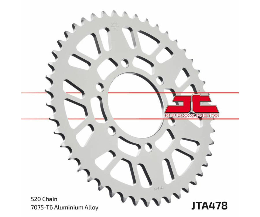 Couronne JT SPROCKETS aluminium ultra-light 478 - 520 Couronne JT SPROCKETS aluminium ultra-light 478 - 520