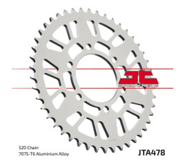 Couronne JT SPROCKETS aluminium ultra-light anti-boue 478 - 520