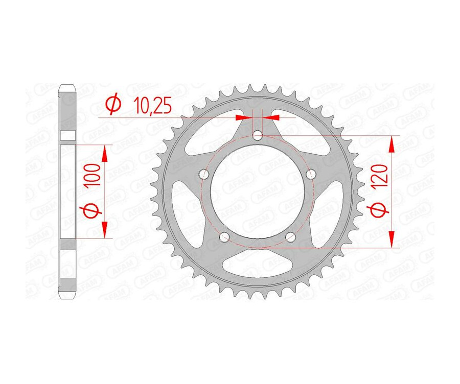 Couronne AFAM acier standard 35802 - 525 - 1074626003