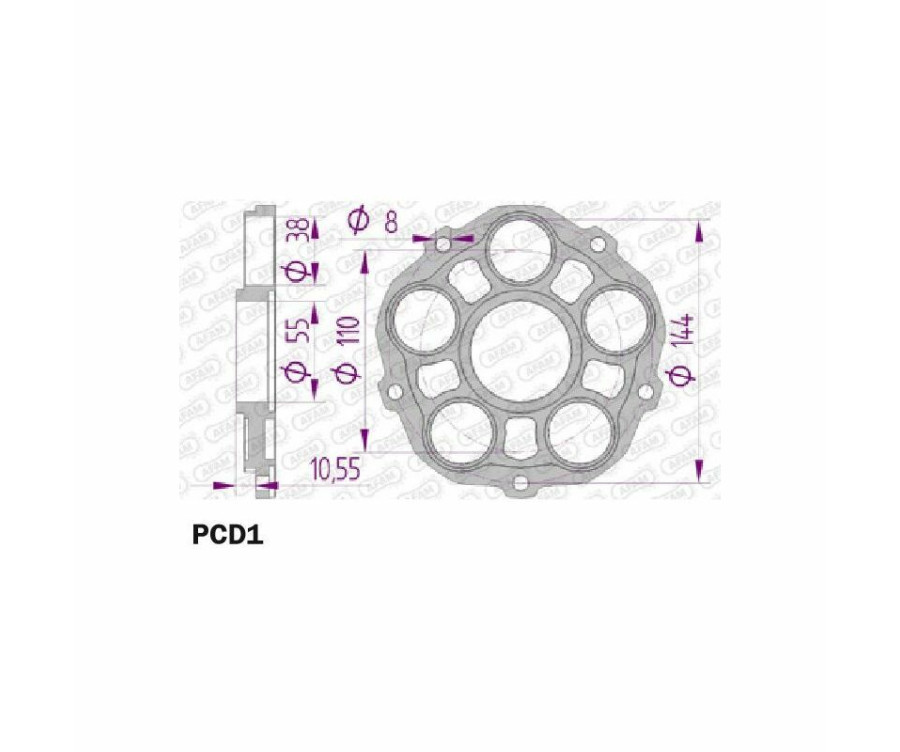 Support de couronne AFAM - Type 51608/51607 - 1047819