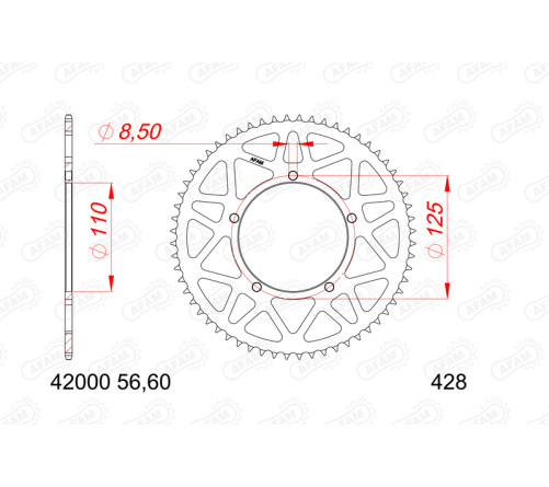 Couronne AFAM aluminium 42000 - 428 - 1124655002