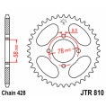 Couronne JT SPROCKETS acier standard 810 - 428 Couronne JT SPROCKETS acier standard 810 - 428