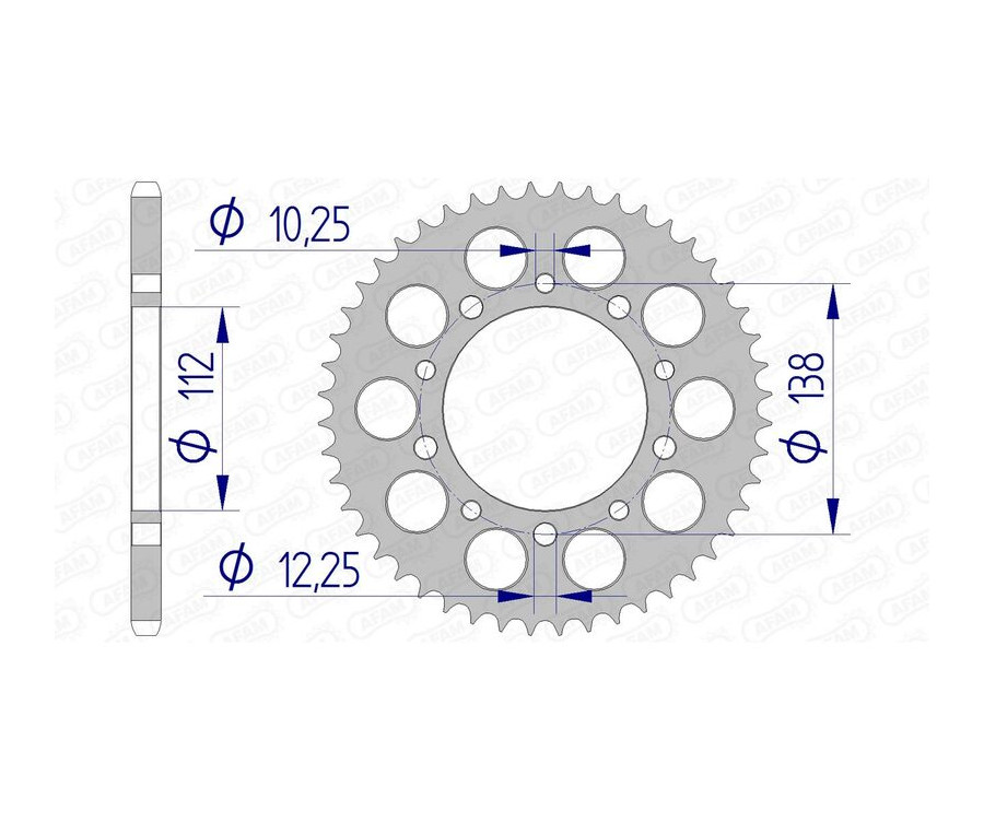 Couronne AFAM aluminium Ultra-Light 11509 - 520 Couronne AFAM aluminium Ultra-Light 11509 - 520