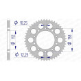 Couronne AFAM aluminium Ultra-Light 11509 - 520 Couronne AFAM aluminium Ultra-Light 11509 - 520