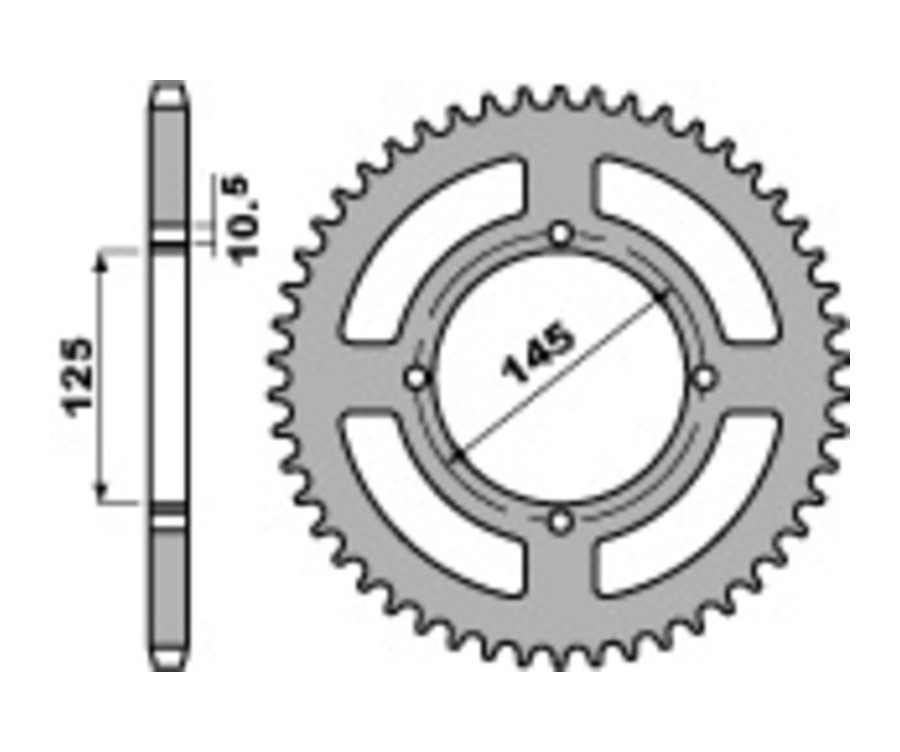 Couronne PBR acier C45 standard 857 - 520 - 1075469004