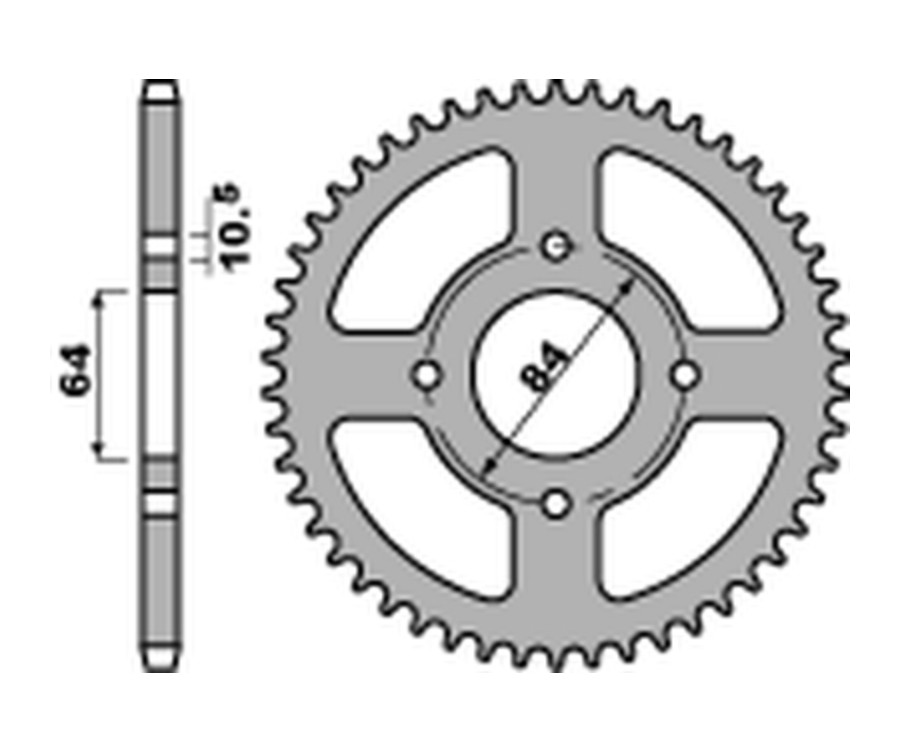 Couronne PBR acier C45 standard 4302 - 520 - 1075274001