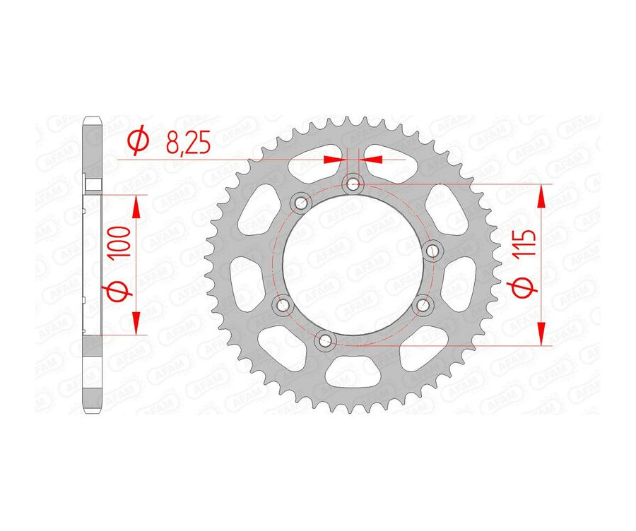 Couronne AFAM acier standard 92115 - 420 Couronne AFAM acier standard 92115 - 420