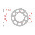 Couronne AFAM acier standard 92115 - 420 Couronne AFAM acier standard 92115 - 420