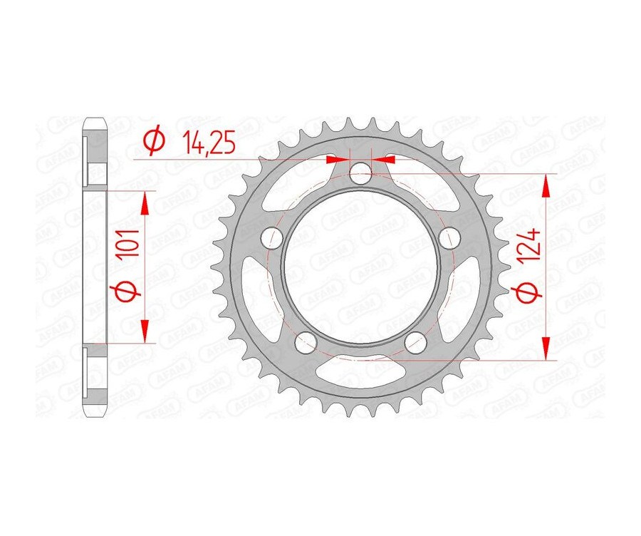 Couronne AFAM acier standard 71801 - 525 - 1074722003