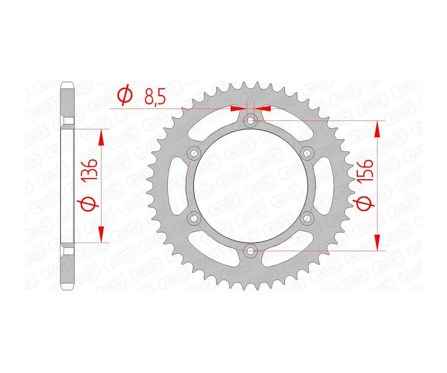 Couronne AFAM acier standard 14206 - 520 - 1074495005