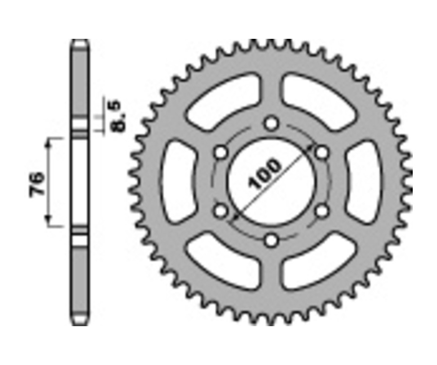 Couronne PBR acier C45 standard 4513 - 428 - 1075344001