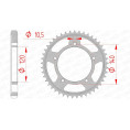 Couronne AFAM acier standard 86603 - 530 Couronne AFAM acier standard 86603 - 530