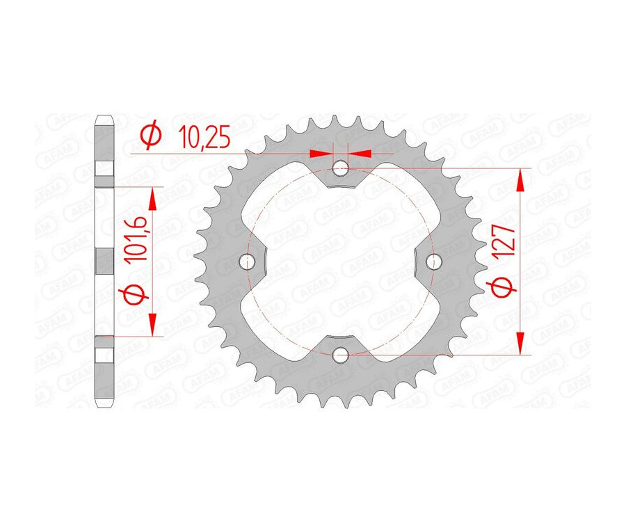 Couronne AFAM acier standard 98500 - 520 - 1074820001