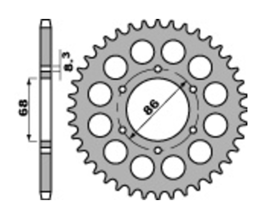 Couronne PBR acier standard 468 - 428 - 1075392001