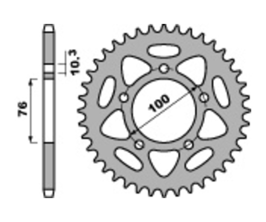 Couronne PBR aluminium Ultra-Light 4456 - 525 - 1075329004
