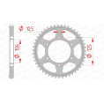 Couronne AFAM acier standard 86605 - 525 Couronne AFAM acier standard 86605 - 525