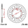 Couronne JT SPROCKETS aluminium ultra-light 486 - 520 - 1096572005