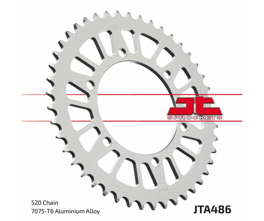 Couronne JT SPROCKETS aluminium ultra-light 486 - 520 Couronne JT SPROCKETS aluminium ultra-light 486 - 520