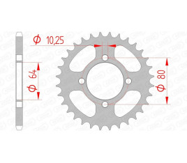 Couronne AFAM acier standard 12214 - 520