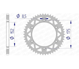 Couronne AFAM aluminium 13508 - 520