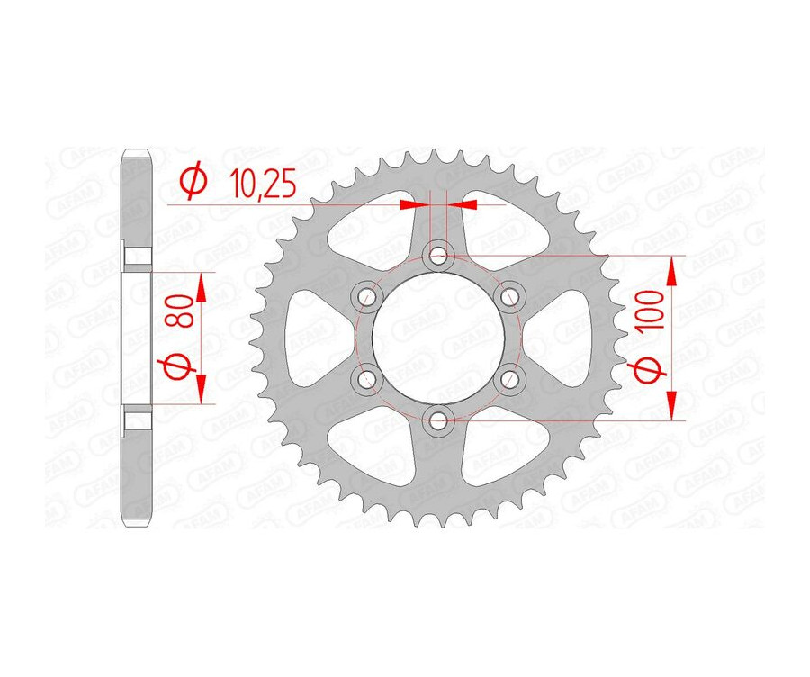 Couronne AFAM acier standard 92666 - 525 Couronne AFAM acier standard 92666 - 525