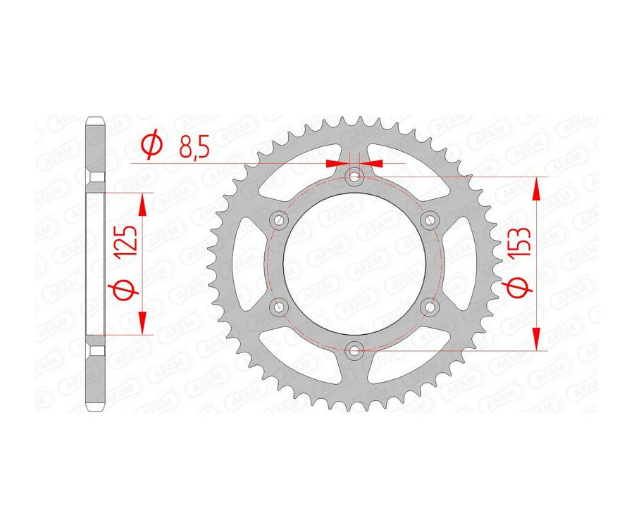 Couronne AFAM acier standard 10212 - 520 Couronne AFAM acier standard 10212 - 520
