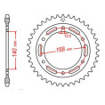Couronne JT SPROCKETS acier standard 3 - 525 Couronne JT SPROCKETS acier standard 3 - 525