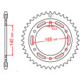 Couronne JT SPROCKETS acier standard 3 - 525 Couronne JT SPROCKETS acier standard 3 - 525