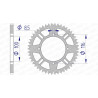 Couronne AFAM aluminium Ultra-Light anti-boue 17104420 - 1074595003