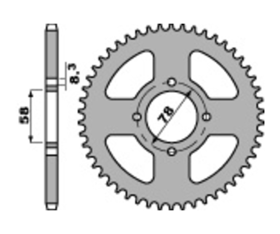 Couronne PBR acier standard 810 - 428 - 1075434001
