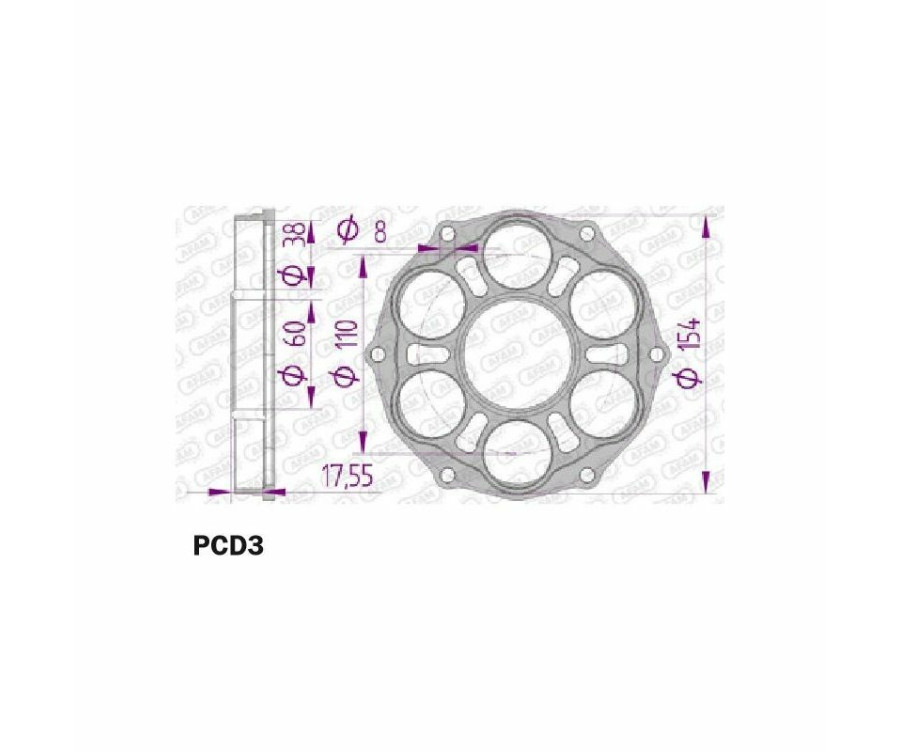 Support de couronne AFAM - Type 51804/51803 - 1047821