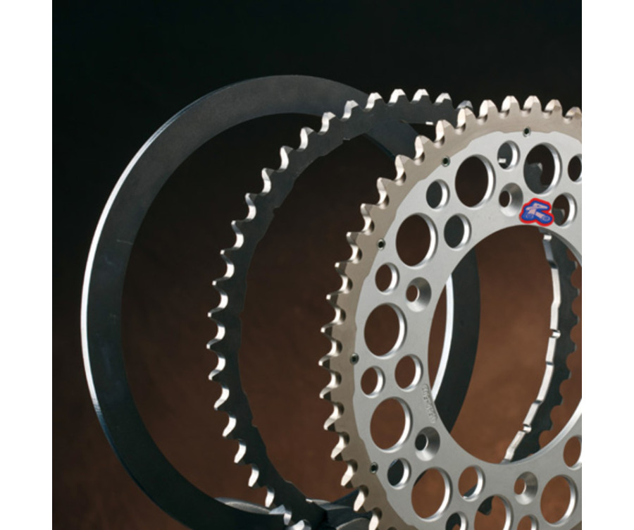 Couronne RENTHAL Twinring aluminium Ultra-Light anti-boue anodisé dur HA - 520 - 1075620003