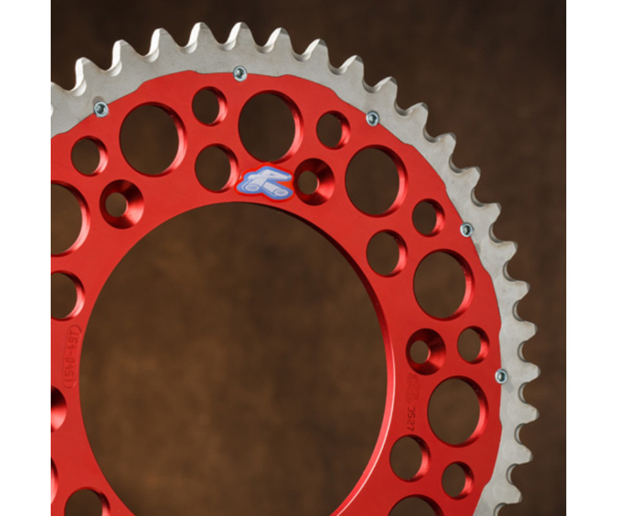 Couronne RENTHAL Twinring aluminium Ultra-Light anti-boue anodisé dur HA - 520 - 1075620003