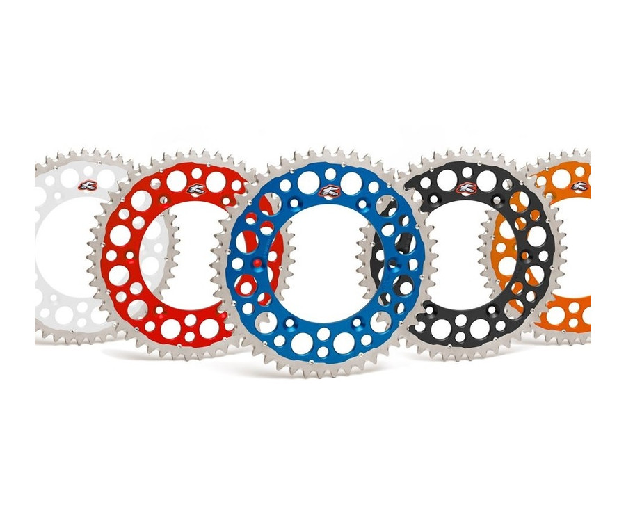 Couronne RENTHAL Twinring aluminium Ultra-Light anti-boue anodisé dur HA - 520 - 1075620003