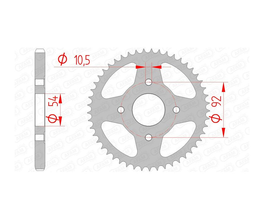 Couronne AFAM acier standard 12202 - 428 Couronne AFAM acier standard 12202 - 428