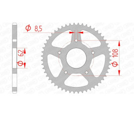 Couronne AFAM acier standard 92122 - 420 - 1074771002