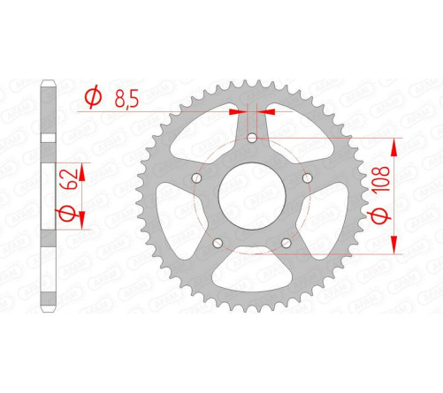 Couronne AFAM acier standard 92122 - 420 - 1074771002