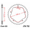 Couronne JT SPROCKETS aluminium 752 - 525 - 1075106004