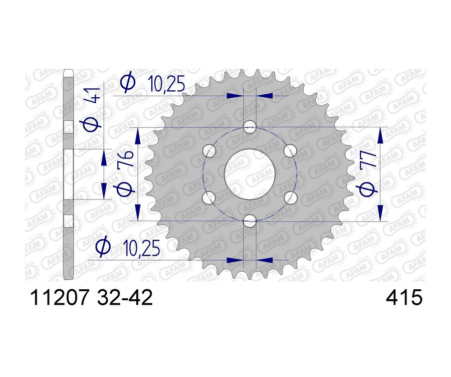 Couronne AFAM aluminium Ultra-Light 11207 - 415 - 1074388003