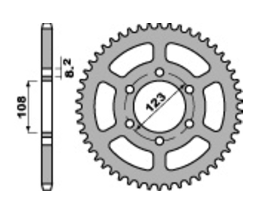 Couronne PBR acier C45 standard 4607 - 428 - 1075368001