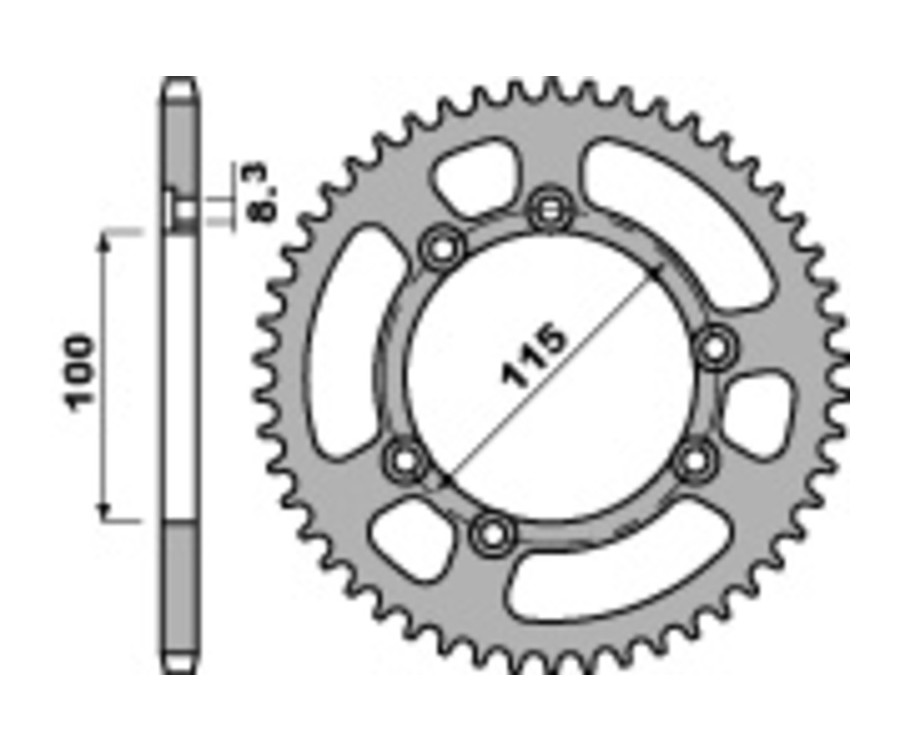 Couronne PBR acier standard 4370 - 428 - 1075295001