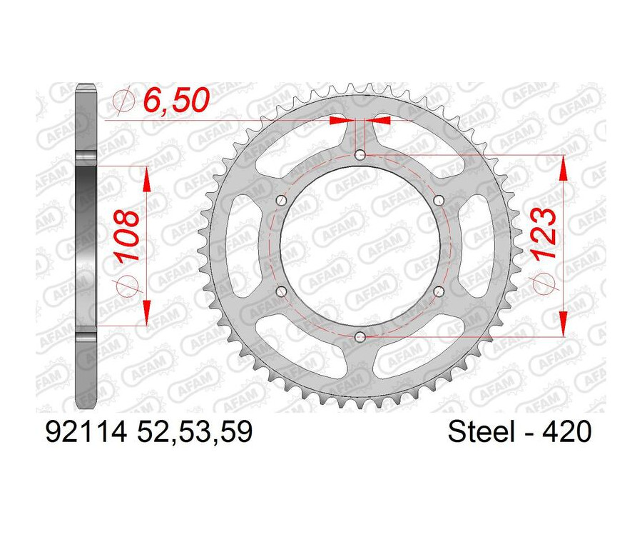 Couronne AFAM acier standard 92114 - 420 - 1074769003