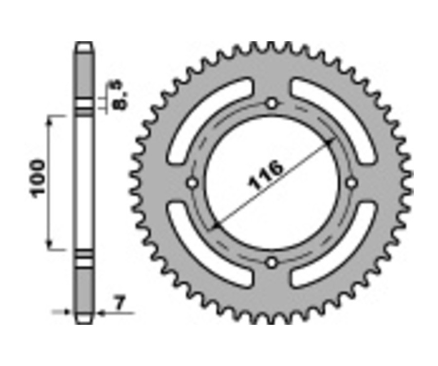 Couronne PBR acier C45 standard 467M - 428 - 1075390002