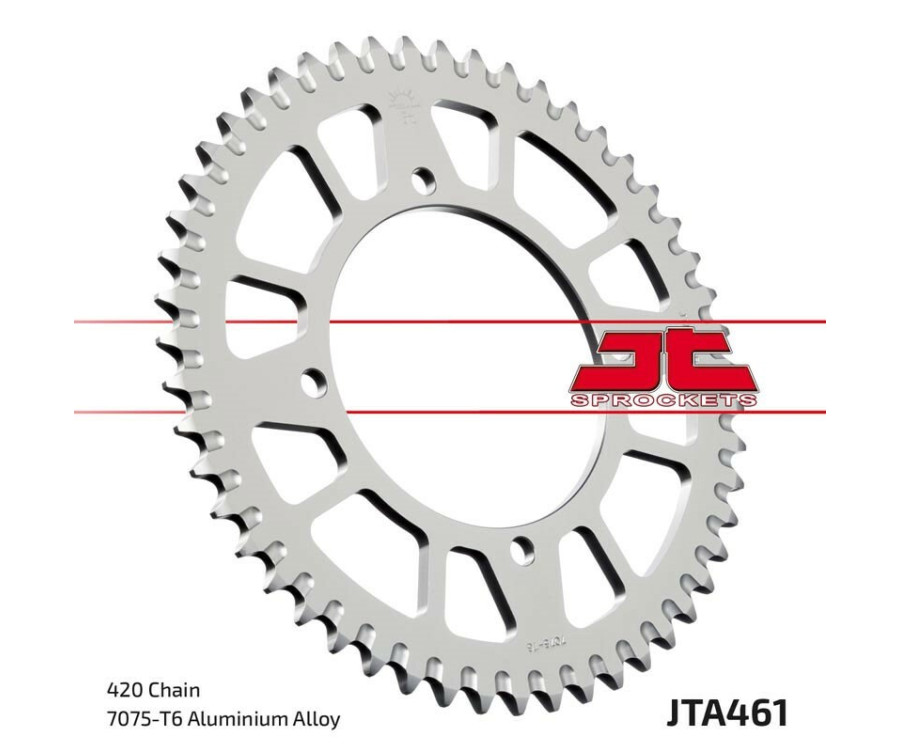 Couronne JT SPROCKETS aluminium ultra-light anti-boue 461 - 420 - 1096570002