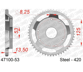 Couronne AFAM acier standard 47100 - 420