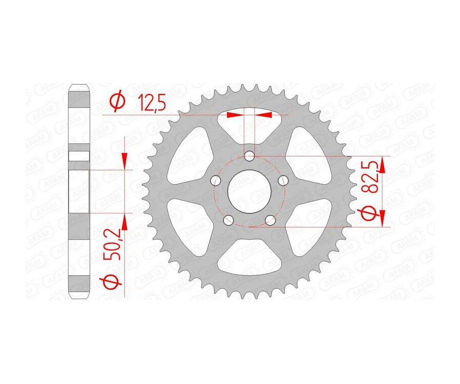 Couronne AFAM acier standard 92803 - 530 - 1074795002
