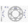 Couronne AFAM aluminium Ultra-Light anti-boue 72306 - 520 - 1074737002