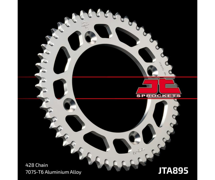 Couronne JT SPROCKETS aluminium ultra-light anti-boue 895 - 428 - 1096582001