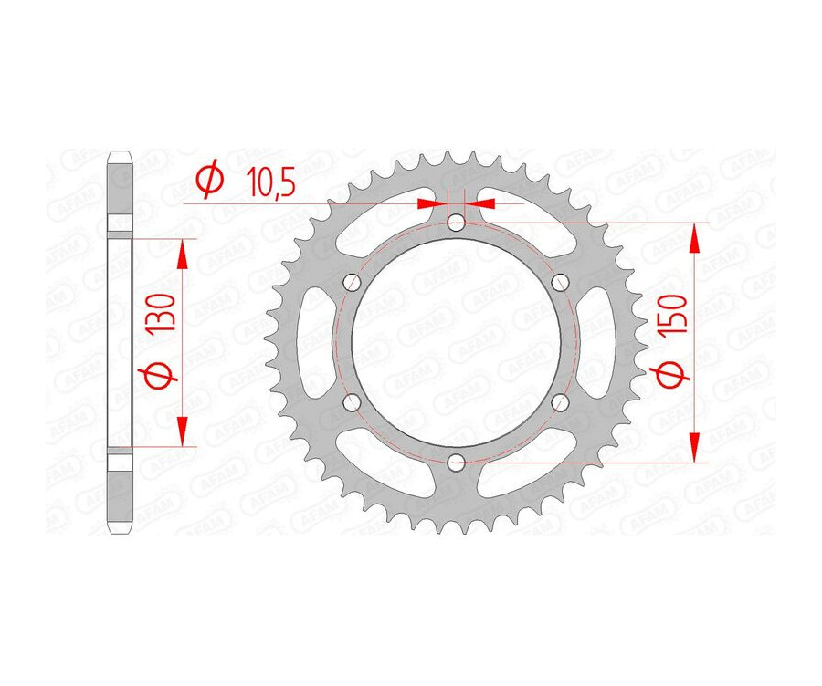 Couronne AFAM acier standard 12604 - 520 - 1074452001